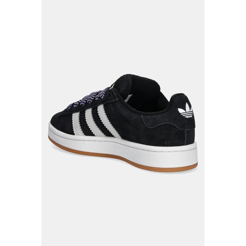 adidas Originals sneakers de piele întoarsă pentru copii CAMPUS 00s culoarea negru, JP7621