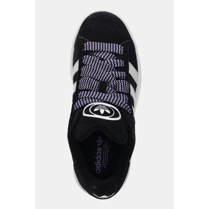 adidas Originals sneakers de piele întoarsă pentru copii CAMPUS 00s culoarea negru, JP7621