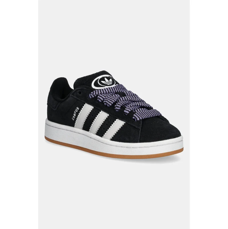 adidas Originals sneakers de piele întoarsă pentru copii CAMPUS 00s culoarea negru, JP7621