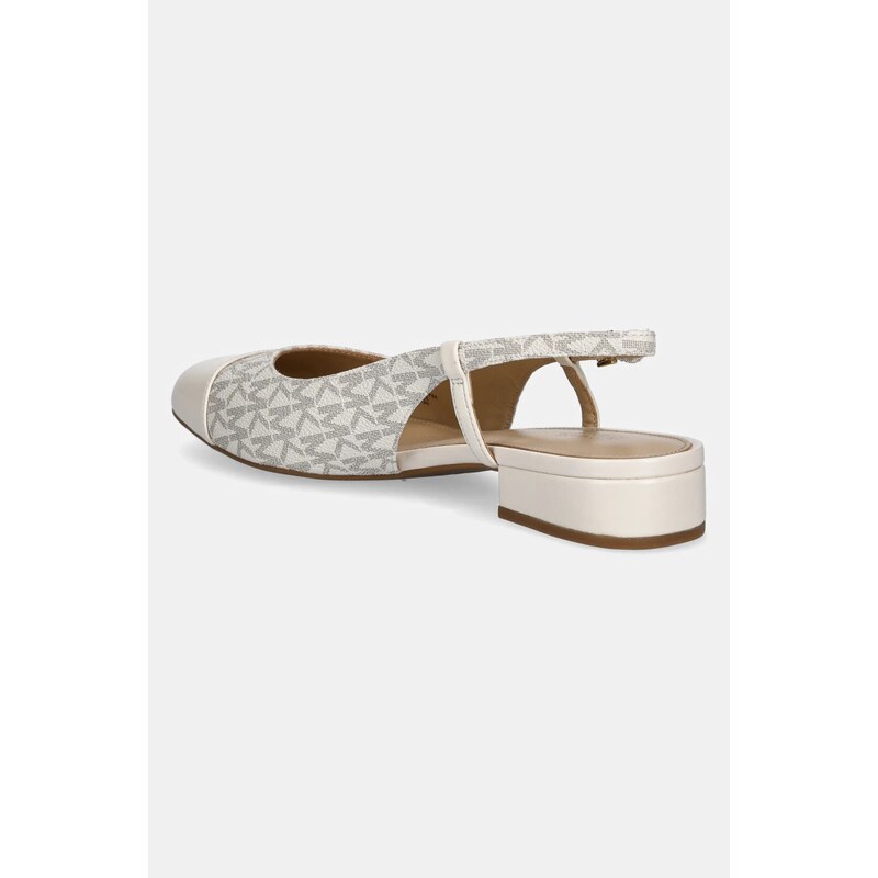 MICHAEL Michael Kors balerini Perla culoarea bej, cu toc deschis, 40R4PLFP1B.150