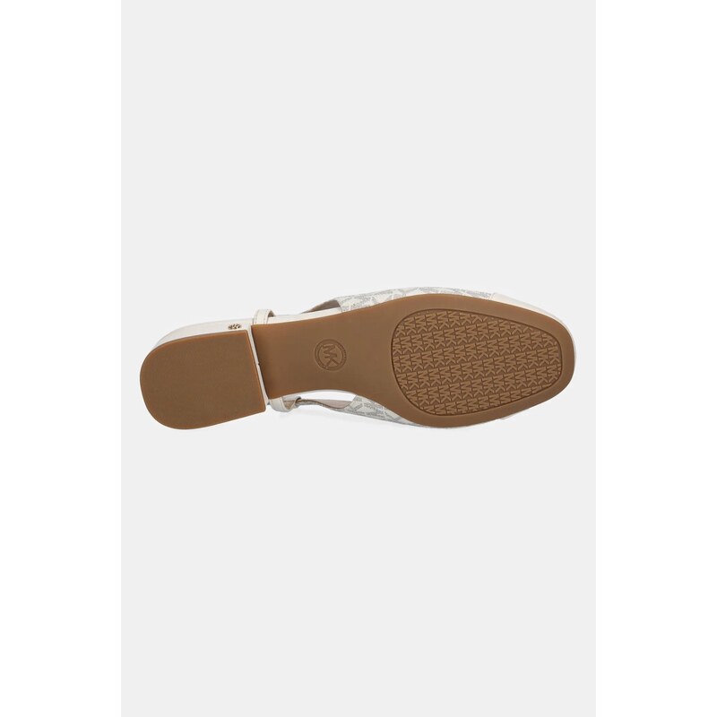 MICHAEL Michael Kors balerini Perla culoarea bej, cu toc deschis, 40R4PLFP1B.150