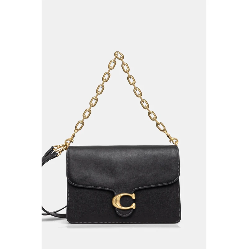 Coach geantă de piele TABBY culoarea negru, CY920