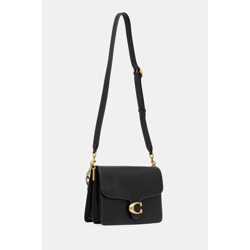 Coach geantă de piele TABBY culoarea negru, CY920
