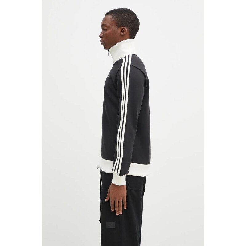 adidas Originals bluza Premium Tracktop barbati, culoarea negru, cu imprimeu, JC6353