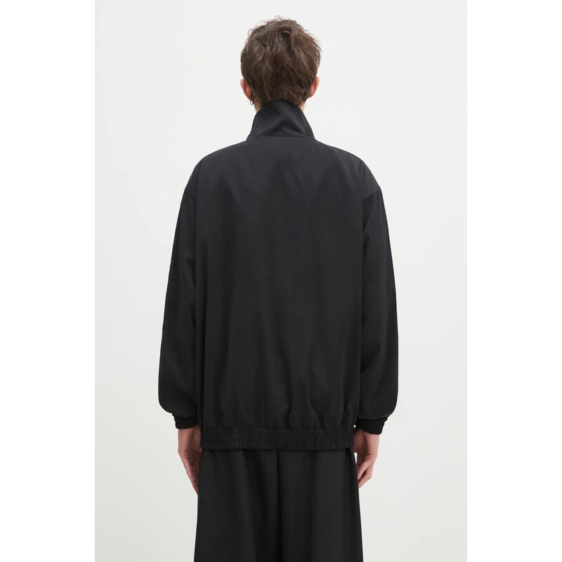 adidas Originals bluza Firebird Tracktop barbati, culoarea negru, cu imprimeu, JC6357
