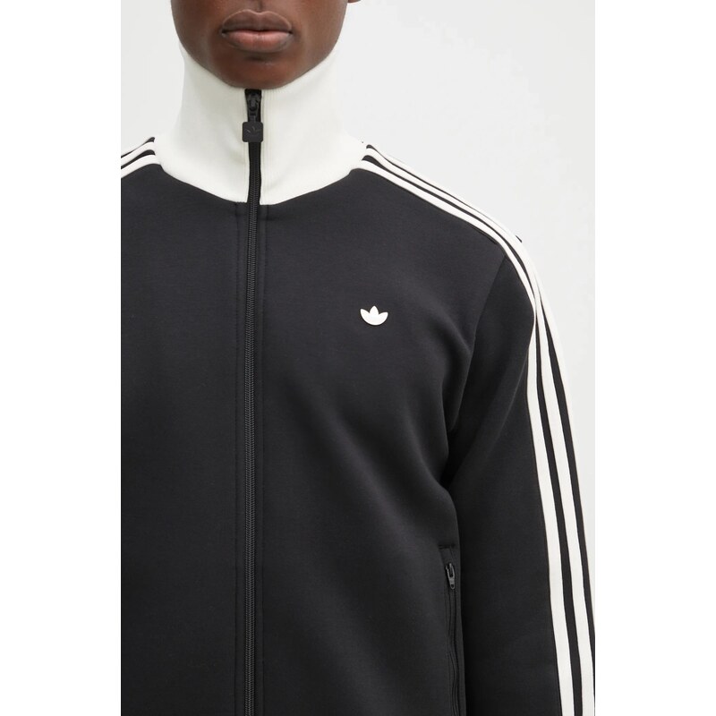 adidas Originals bluza Premium Tracktop barbati, culoarea negru, cu imprimeu, JC6353