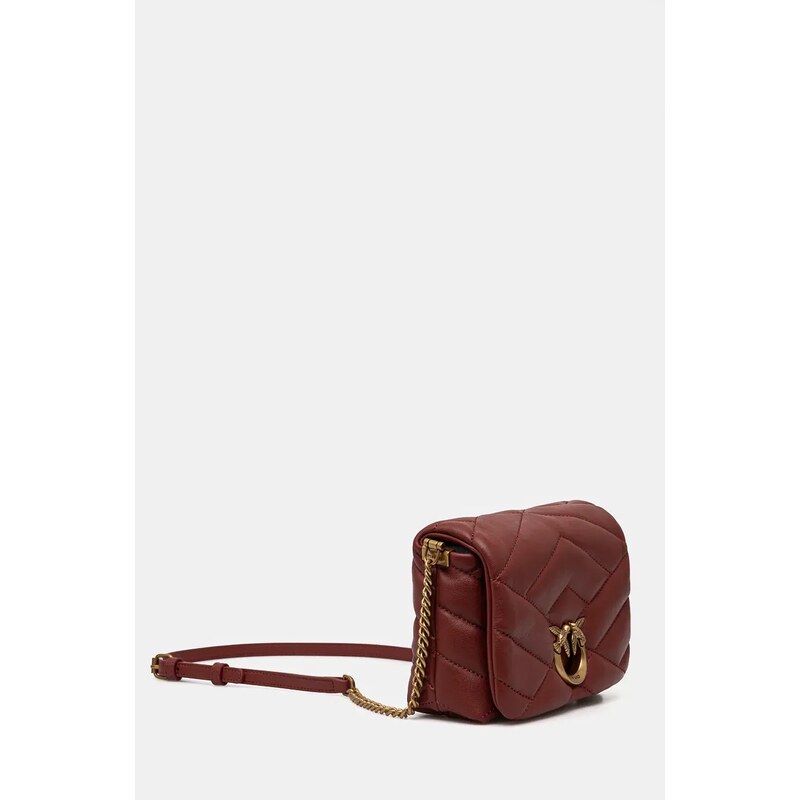 Pinko poseta de piele culoarea maro