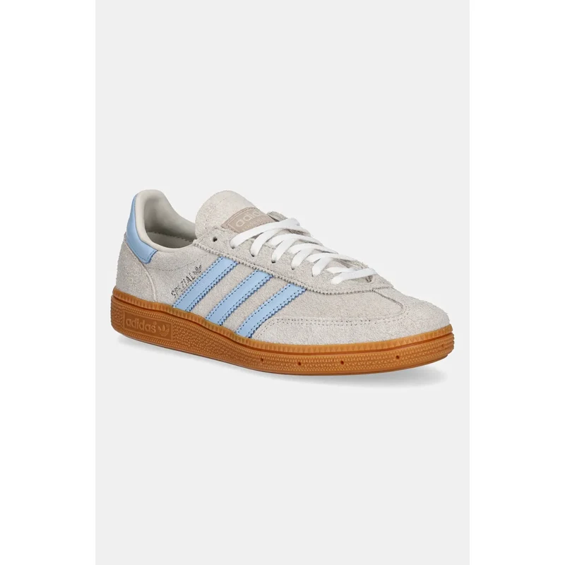 adidas Originals sneakers din piele intoarsă Handball Spezial W femei, culoarea gri, JS0241
