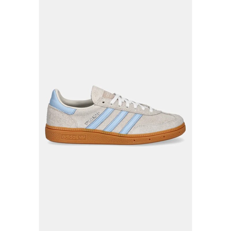 adidas Originals sneakers din piele intoarsă Handball Spezial W femei, culoarea gri, JS0241