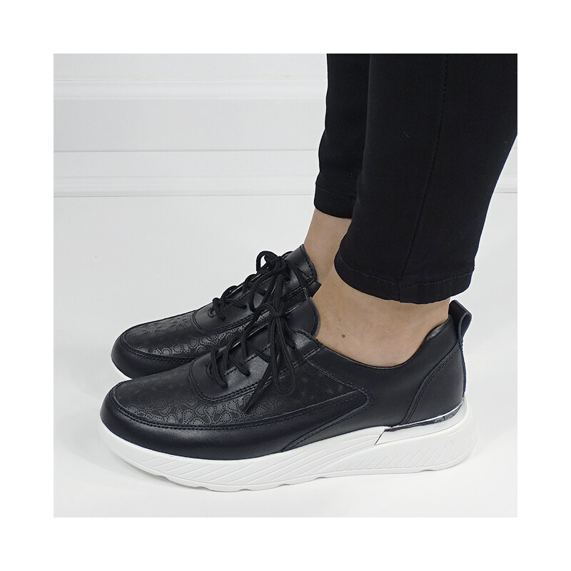 SOFILINE Sneakersi negri din piele naturala B-5108 M7