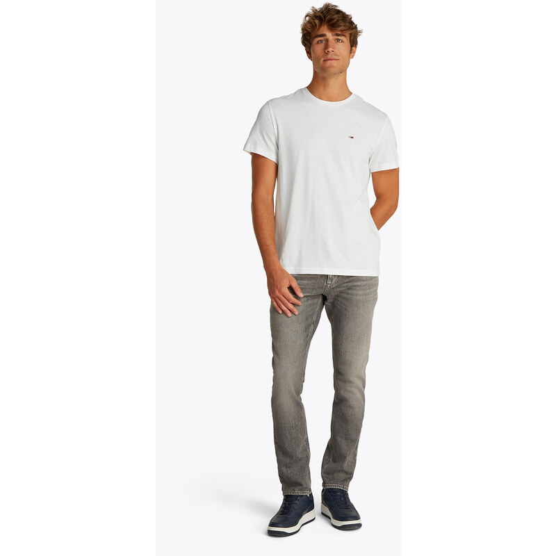 Tommy Jeans Tricou negru / alb