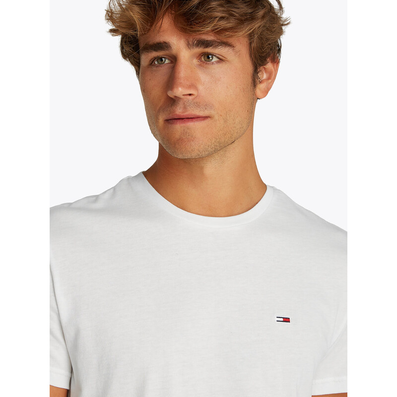 Tommy Jeans Tricou negru / alb