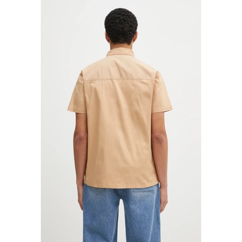 Columbia camasa Landroamer Twill Shirt barbati, culoarea maro, cu guler clasic, regular, 2120591