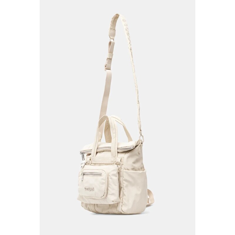 Desigual rucsac BASIC MODULAR VO femei, culoarea bej, mic, neted, 25SAXY11