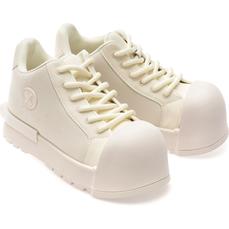 Pantofi sport GRYXX albi, 10211, din material textil