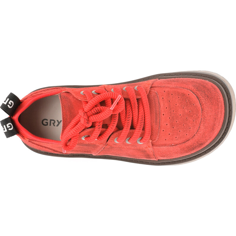 Pantofi sport GRYXX rosii, 10221, din piele intoarsa