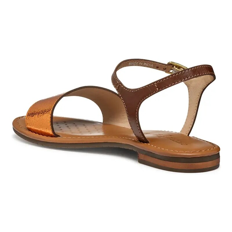 Geox sandale de piele D SOZY S femei, culoarea portocaliu, D55LXJ 0KY81 C2T5F