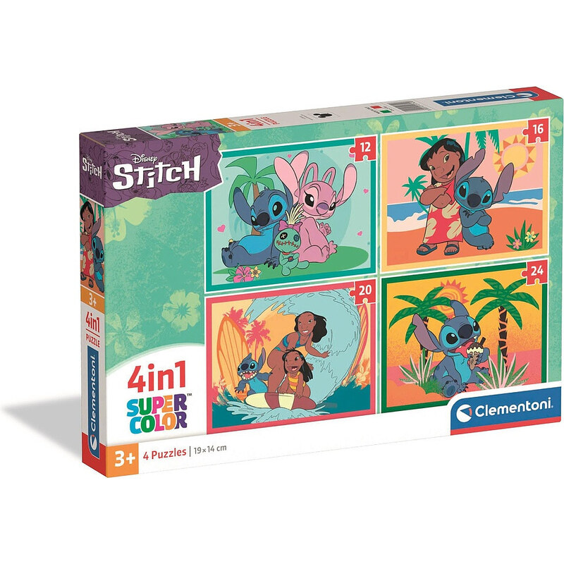 Disney Lilo și Stitch Ohana Moments Puzzle Clementoni 4-în-1 - GLAMI.ro