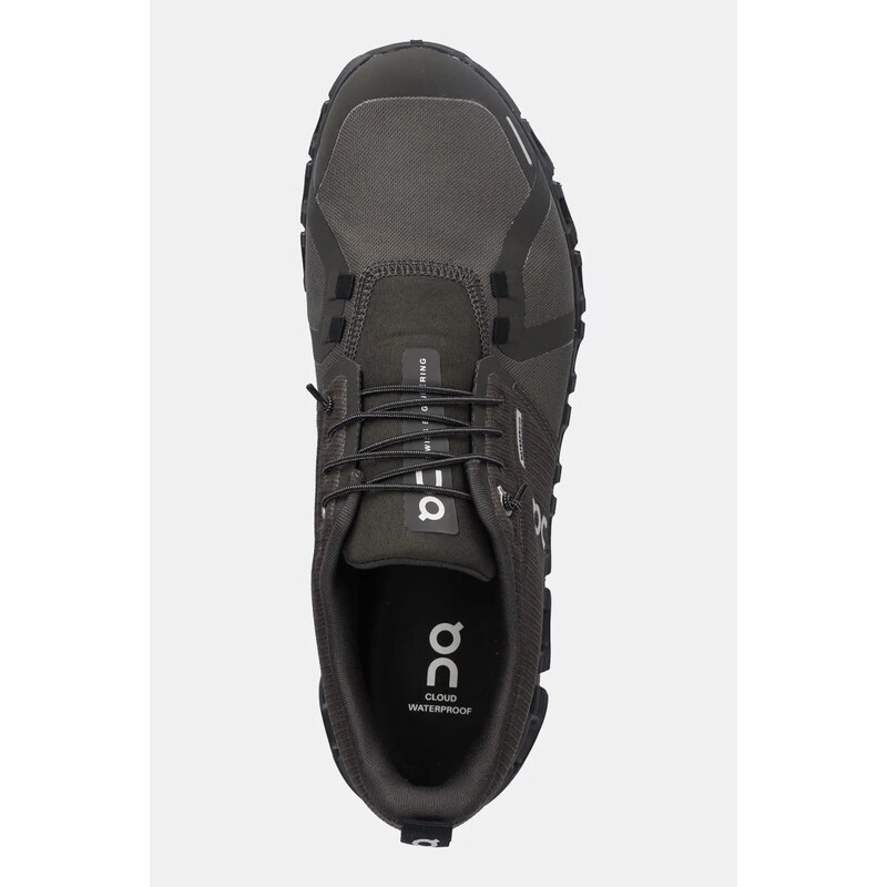 ON running sneakers CLOUD 6 WP barbati, culoarea verde, 3MF10063029