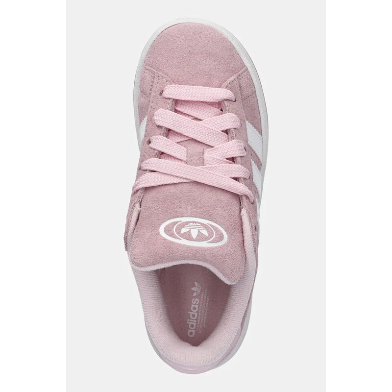 adidas Originals sneakers de piele întoarsă pentru copii CAMPUS 00s culoarea roz, JP5507