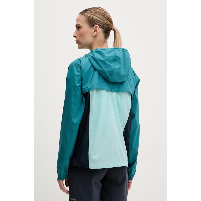 Columbia jachetă de exterior Crested Canyon Windbreaker culoarea turcoaz, 2116481