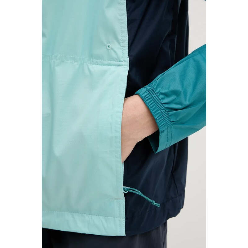Columbia jachetă de exterior Crested Canyon Windbreaker culoarea turcoaz, 2116481