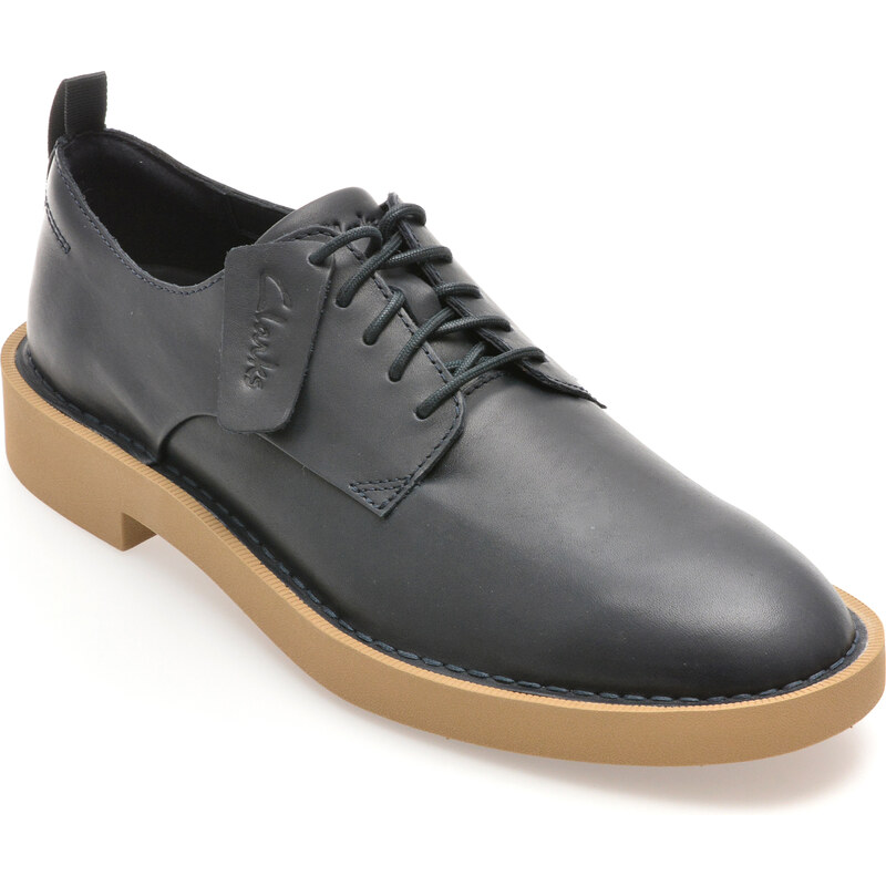 Pantofi CLARKS bleumarin, MARTOCK LACE, din piele naturala