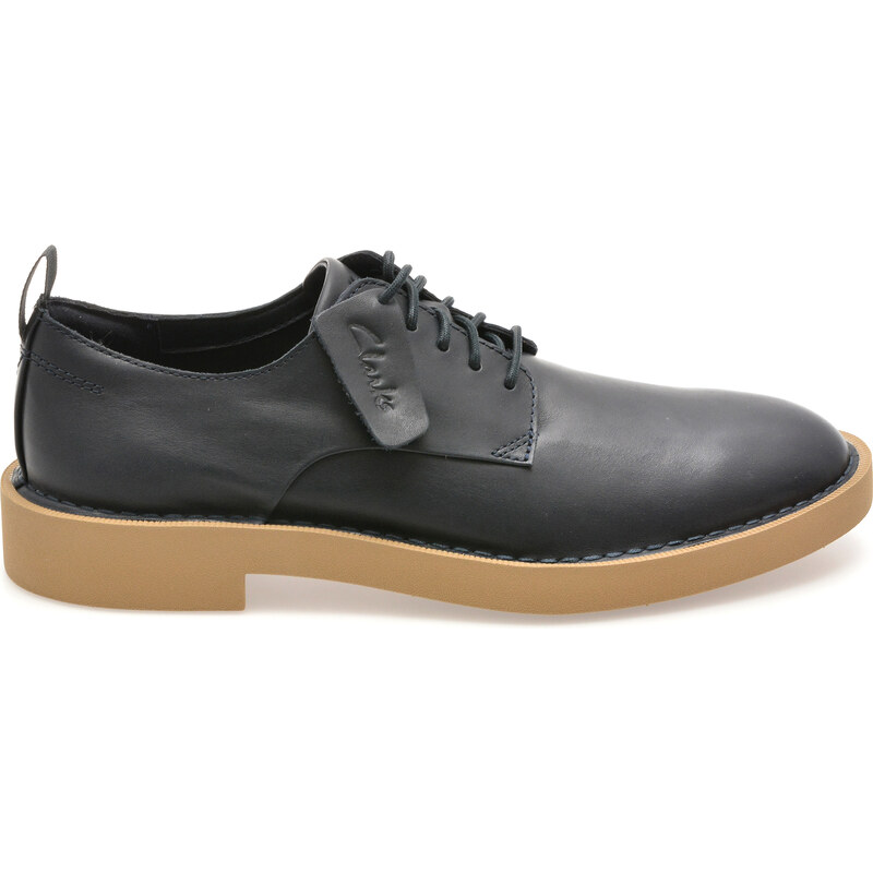 Pantofi CLARKS bleumarin, MARTOCK LACE, din piele naturala