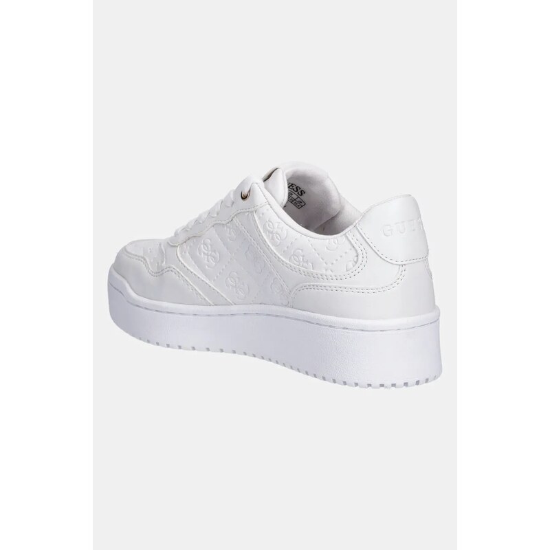 Guess sneakers MIRAM6 femei, culoarea alb, FLJMI6 FAL12