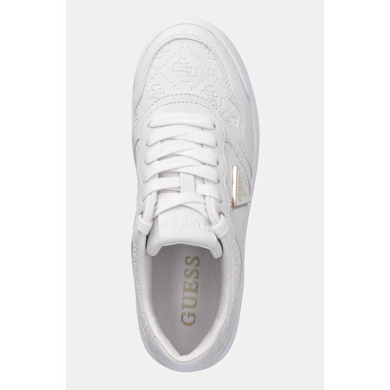 Guess sneakers MIRAM6 femei, culoarea alb, FLJMI6 FAL12