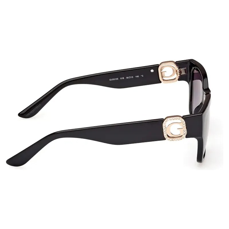 Guess ochelari de soare femei, culoarea negru, GU00105_5601B