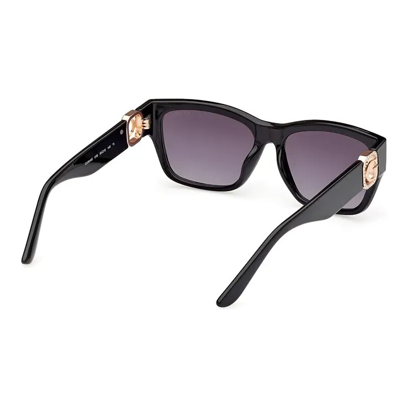 Guess ochelari de soare femei, culoarea negru, GU00105_5601B