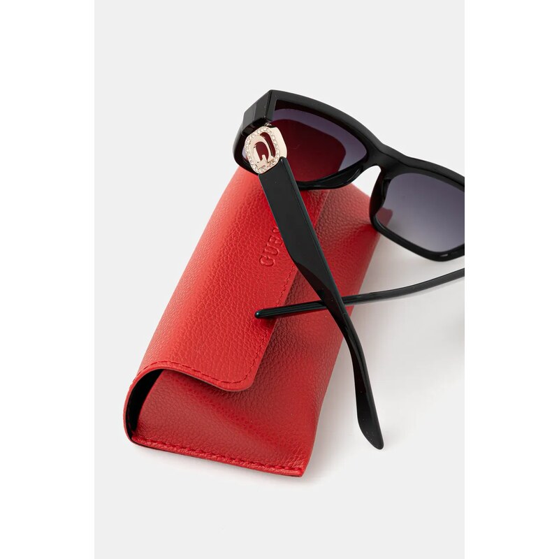 Guess ochelari de soare femei, culoarea negru, GU00105_5601B