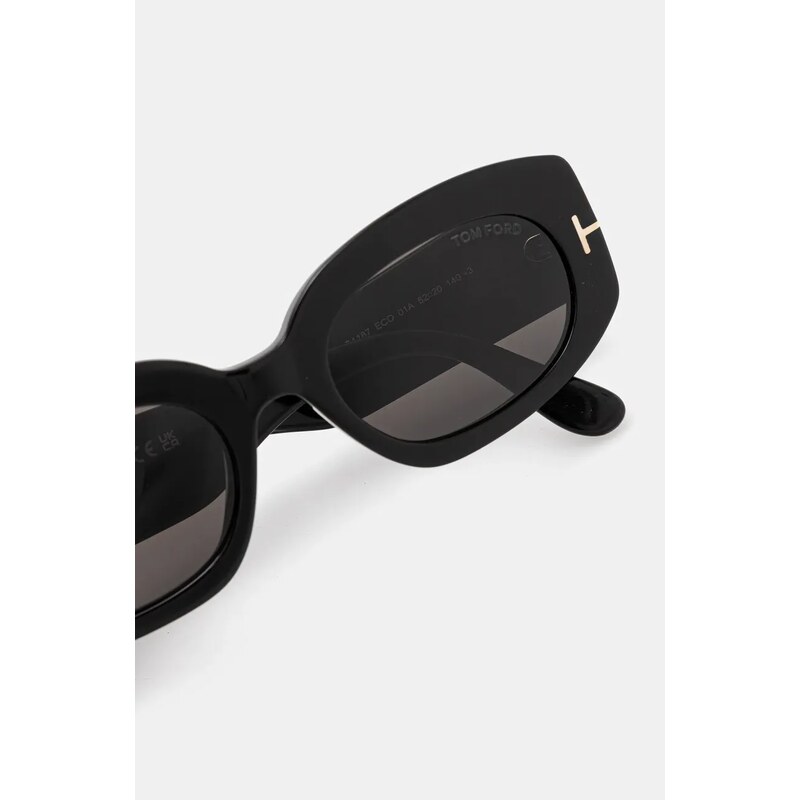 Tom Ford ochelari de soare Cielle femei, culoarea negru, FT1187_5201A