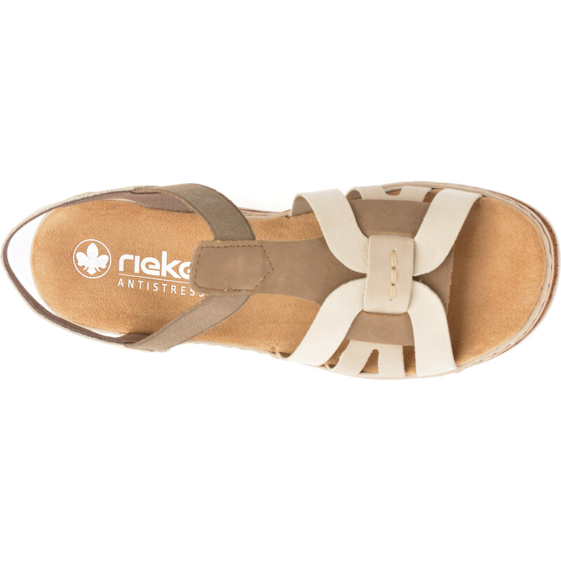 Sandale RIEKER gri, 62918, din piele ecologica