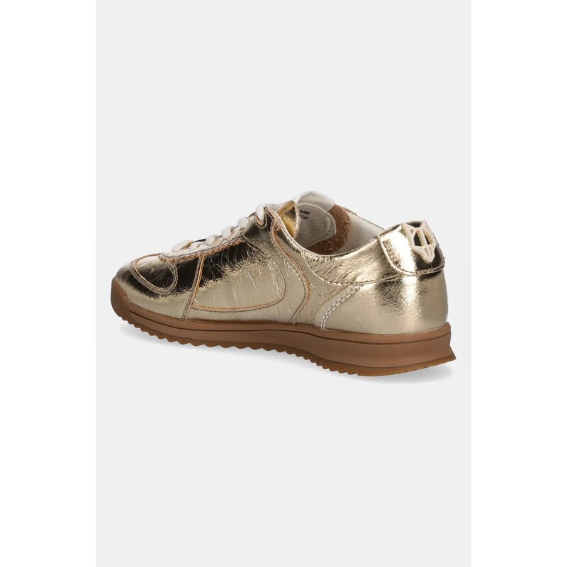 Naked Wolfe sneakers din piele Exposure culoarea auriu, Exposure Crinkle Leather Gold