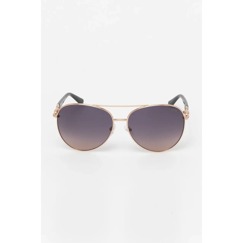 Guess ochelari de soare femei, culoarea auriu, GU00158_6128B