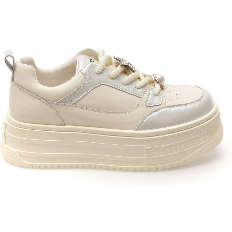 Pantofi sport GRYXX albi, XC0052, din piele naturala