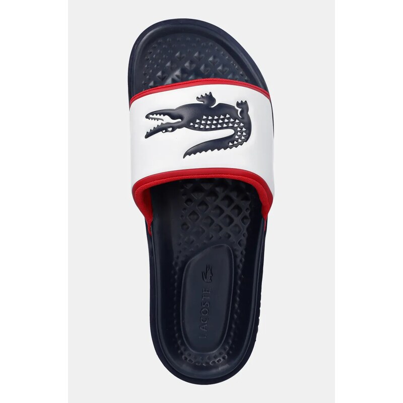 Lacoste papuci SERVE SLIDE DUAL culoarea bleumarin, 49CMA0034 - GLAMI.ro