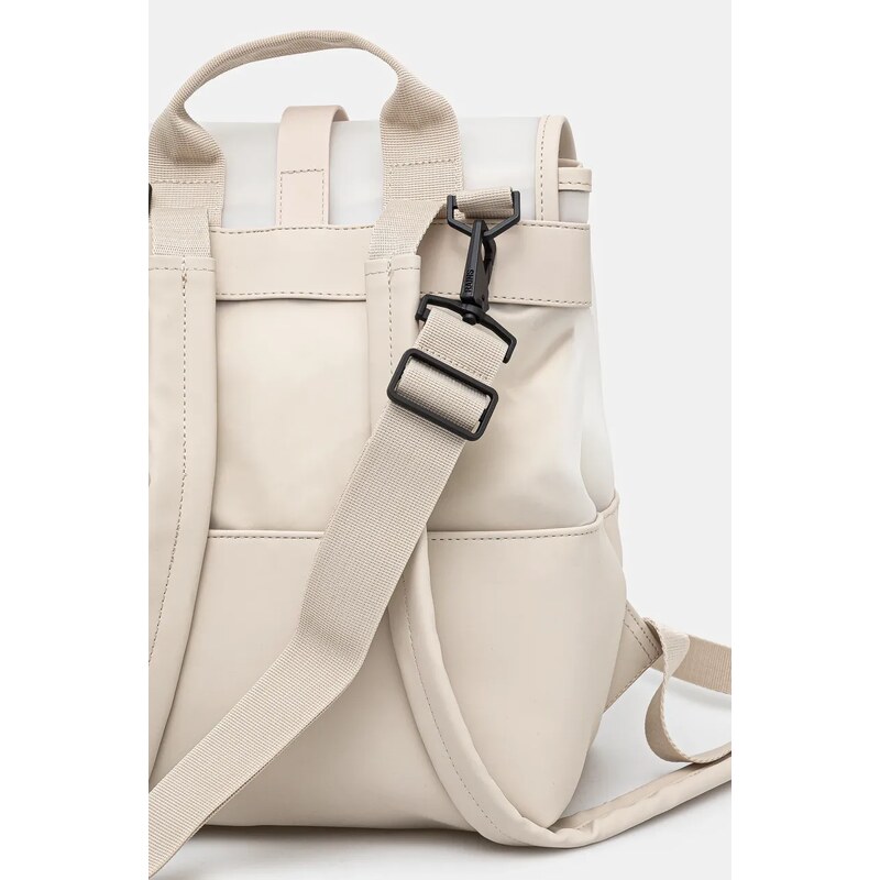 Rains rucsac Split Bucket Backpack W3 culoarea bej, mare, uni, 14140.107