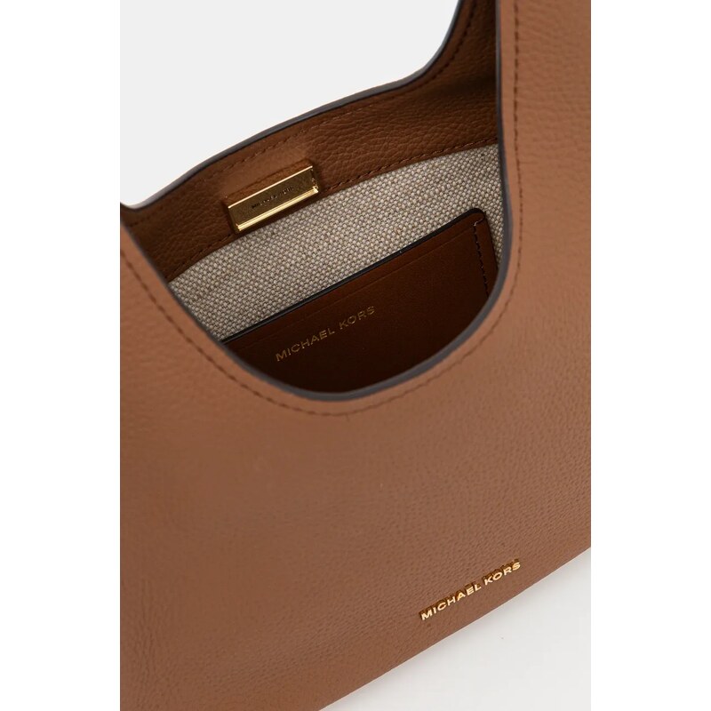 MICHAEL Michael Kors poșetă de piele culoarea maro, 30F4GY5H1L