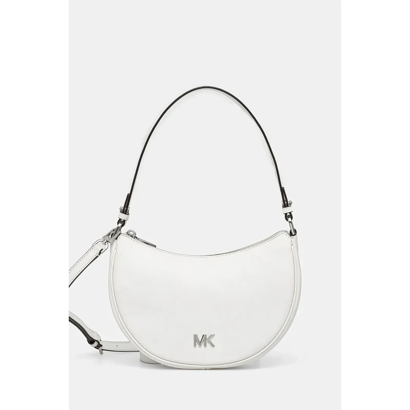 MICHAEL Michael Kors poșetă de piele culoarea alb, 32S5S8QU1L