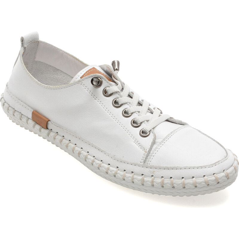 Pantofi sport FLAVIA PASSINI albi, EV2898, din piele naturala