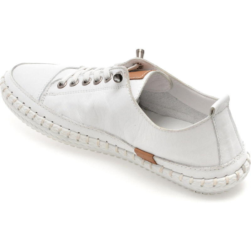 Pantofi sport FLAVIA PASSINI albi, EV2898, din piele naturala