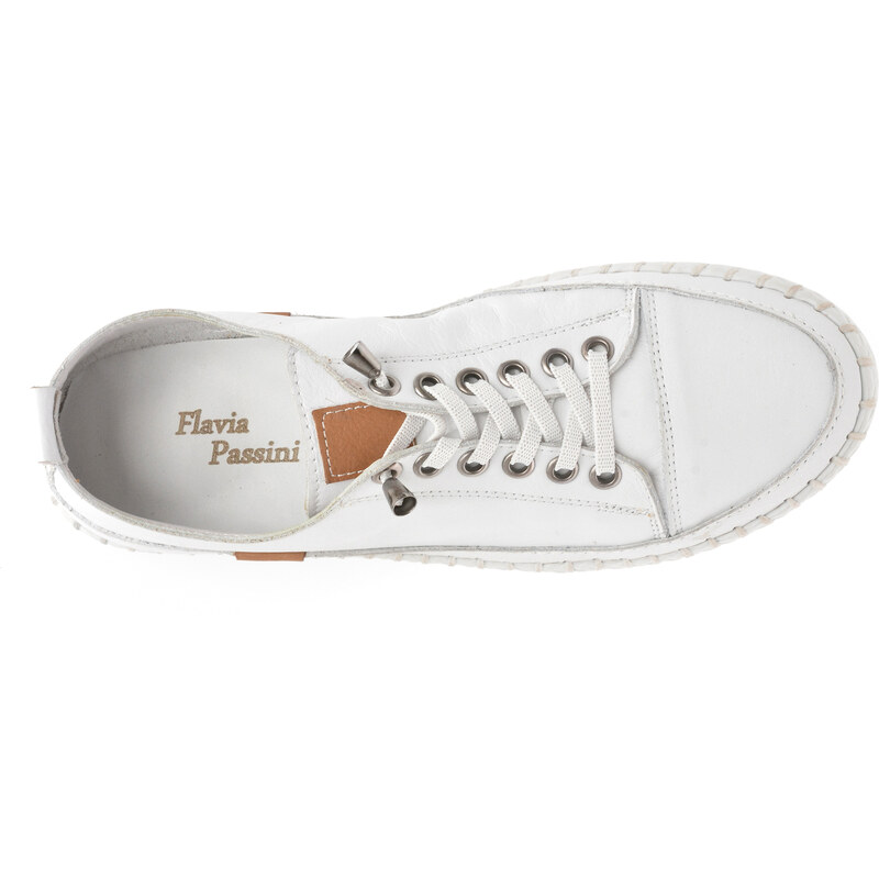Pantofi sport FLAVIA PASSINI albi, EV2898, din piele naturala