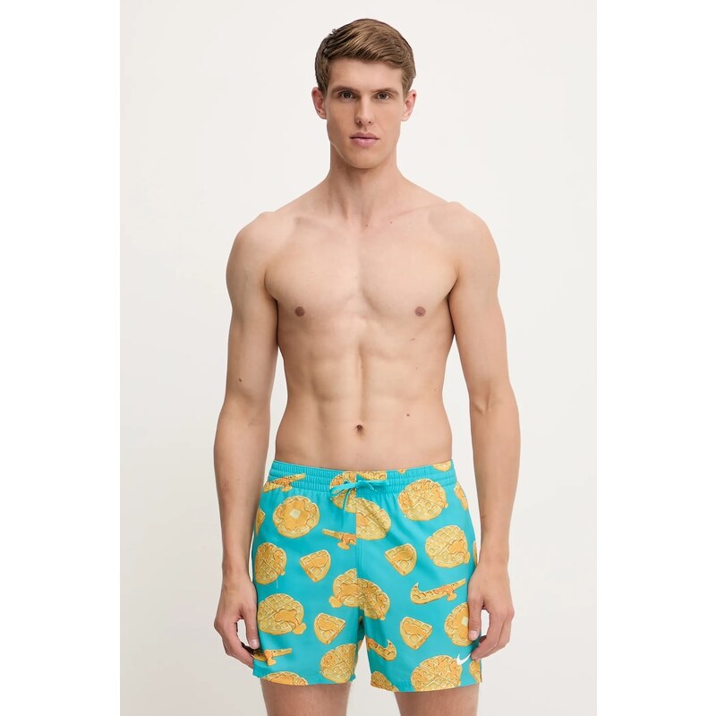 Nike pantaloni scurți de baie culoarea verde, NESSF553