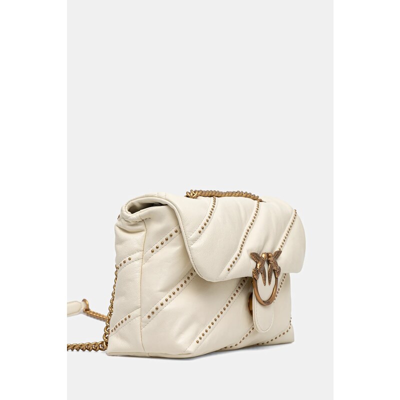 Pinko poșetă de piele culoarea bej, 100038 A26T