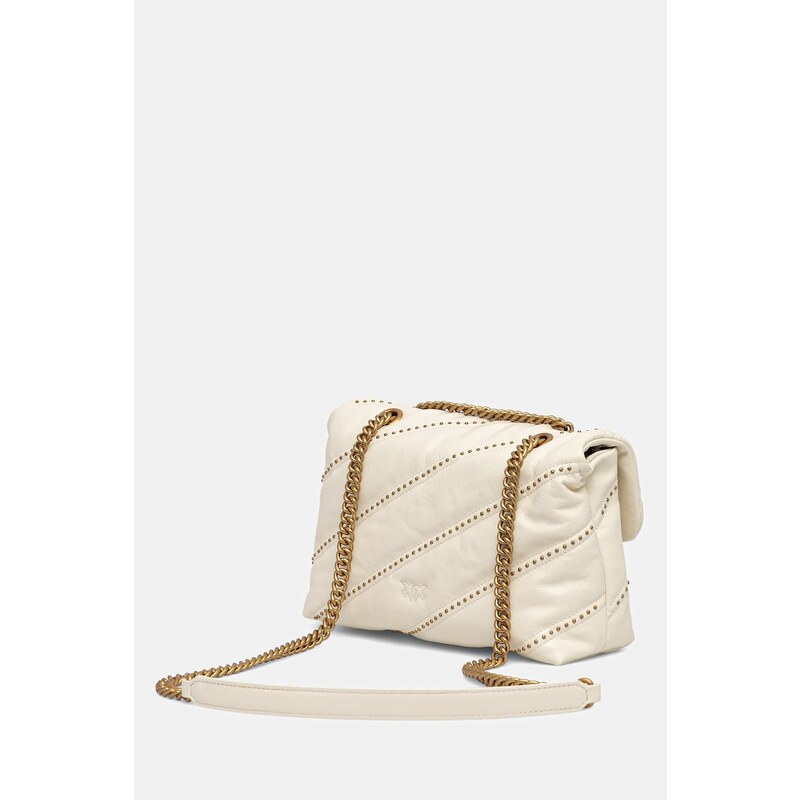 Pinko poșetă de piele culoarea bej, 100038 A26T