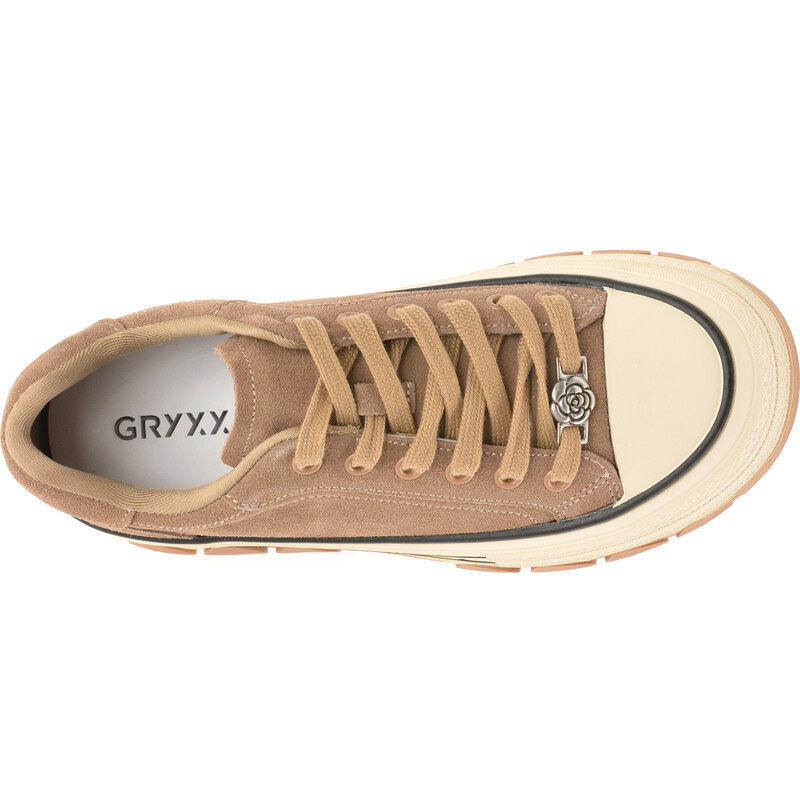 Pantofi sport GRYXX gri, 1291, din piele intoarsa