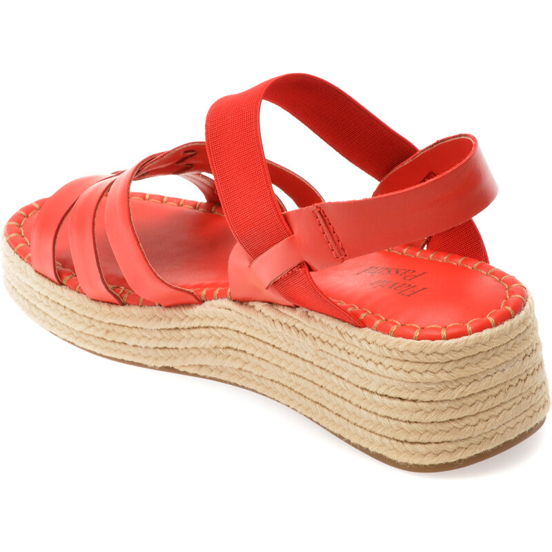 Sandale FLAVIA PASSINI rosii, 366411, din piele naturala
